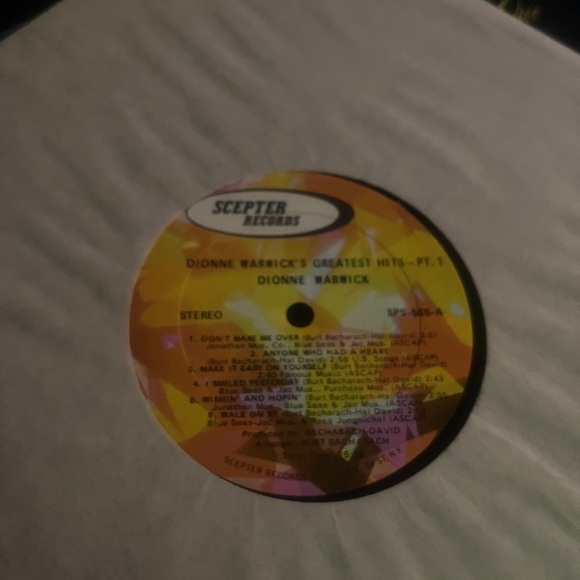 Dionne Warwick’s Golden Hits Part 1 1962-64 LP Vinyl Record - Picture 4 of 5